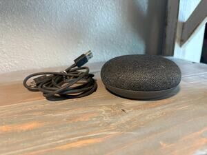 Google Home Mini 1st generation charcoal smart speaker with assistant